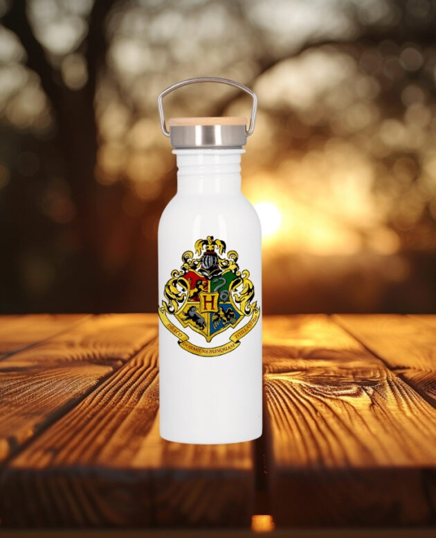 Termo con tapón de bambú personalizable