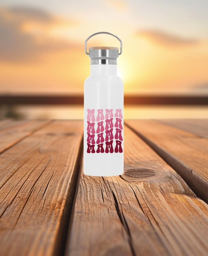 Termo con tapón de bambú personalizable - Imagen 3