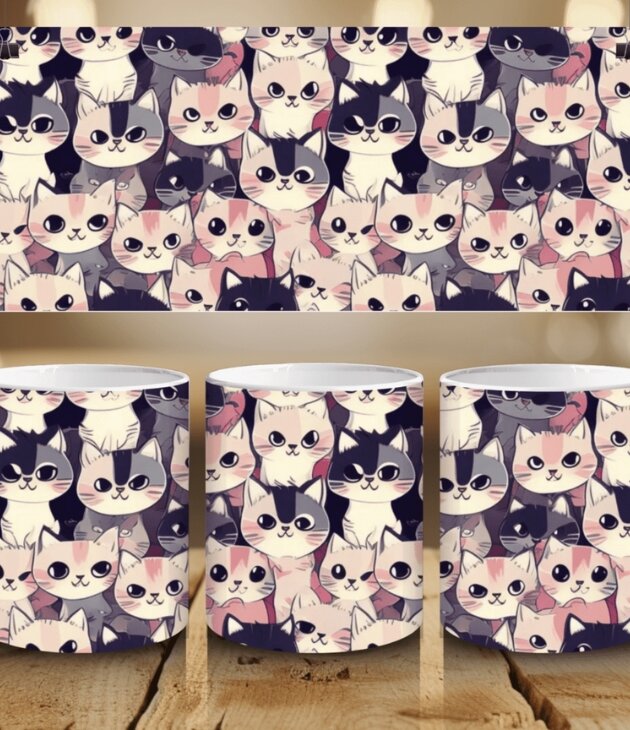 Taza “modo gatito activado”