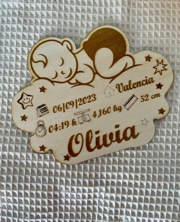 Natalicio grabado en madera