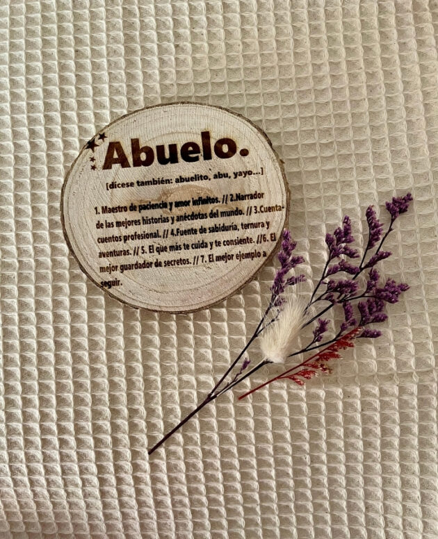 Rodaja de madera con definición personalizada