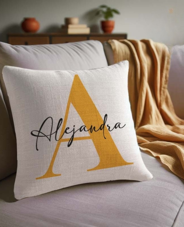 Cojines personalizados con bolsillo trasero