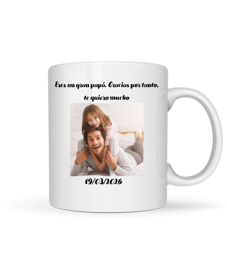 Taza “Eres Mi Súper Papá” con Foto - Imagen 2