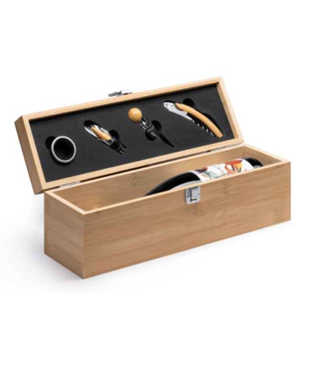 Estuche para botella de vino personalizada