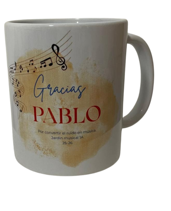 Taza para profe de música