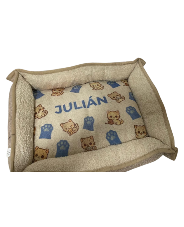 Cama acolchada para mascota