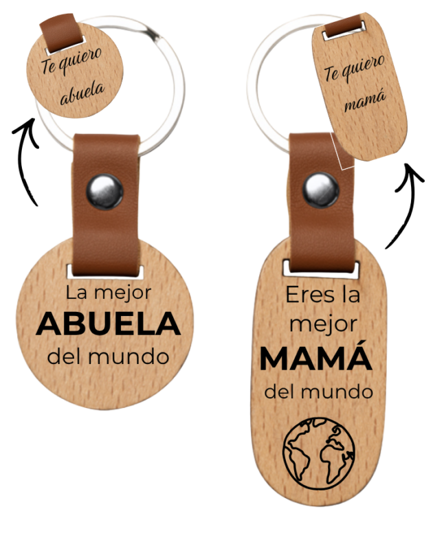 Llavero de madera para mamá