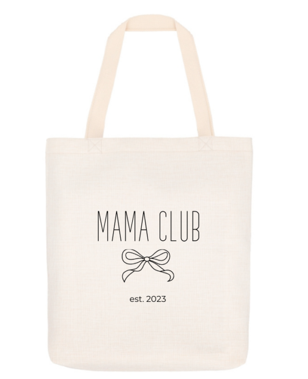 Totebag personalizada “MAMA CLUB est.”