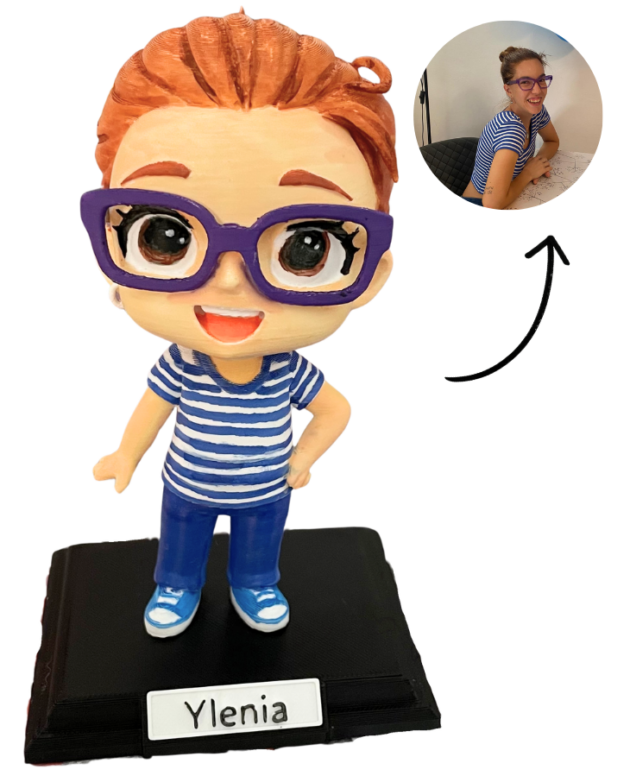 Figura personalizada 3D estilo chibi