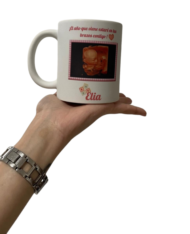 Taza con ecografía