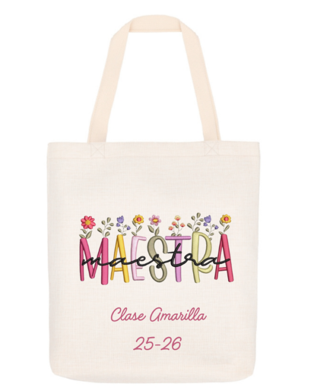 Totebag personalizada "Maestra"