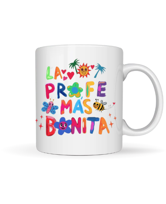 Taza "La Profe Más Bonita"